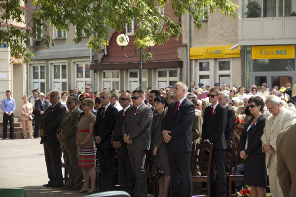 Rocznica 3 Maja przed ratuszem