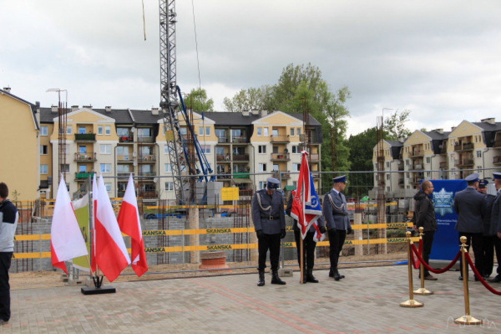 Wmurowanie kamienia węgielnego pod budowę Komendy Powiatowej Policji w Szczecinku