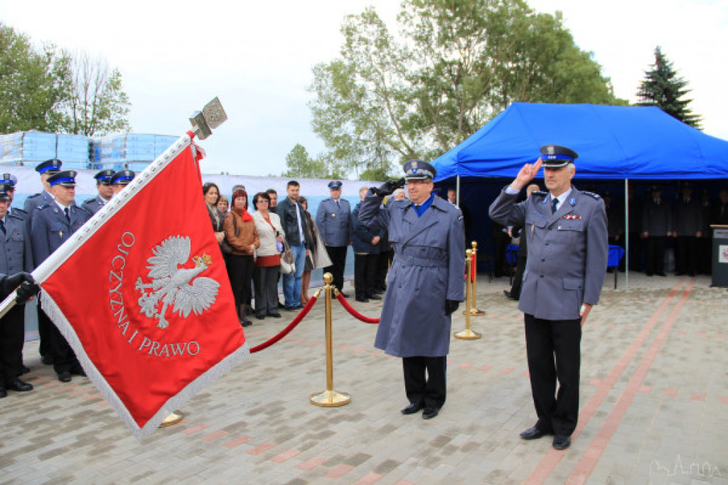 Wmurowanie kamienia węgielnego pod budowę Komendy Powiatowej Policji w Szczecinku