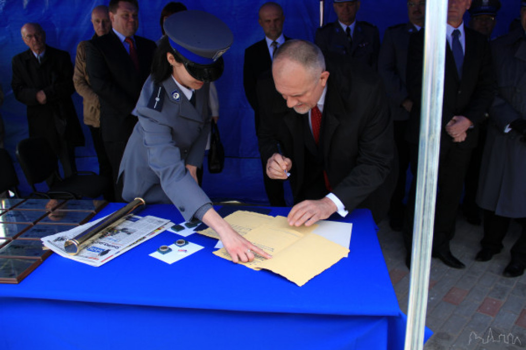 Wmurowanie kamienia węgielnego pod budowę Komendy Powiatowej Policji w Szczecinku