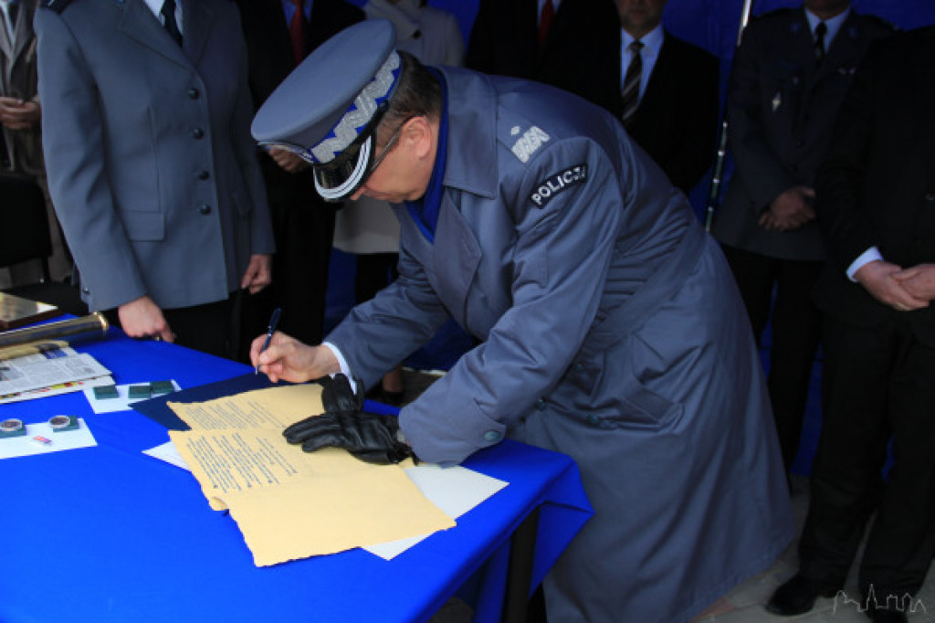 Wmurowanie kamienia węgielnego pod budowę Komendy Powiatowej Policji w Szczecinku