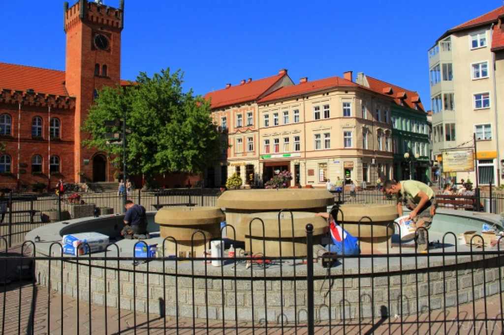 Nowe oświetlenie fontanny