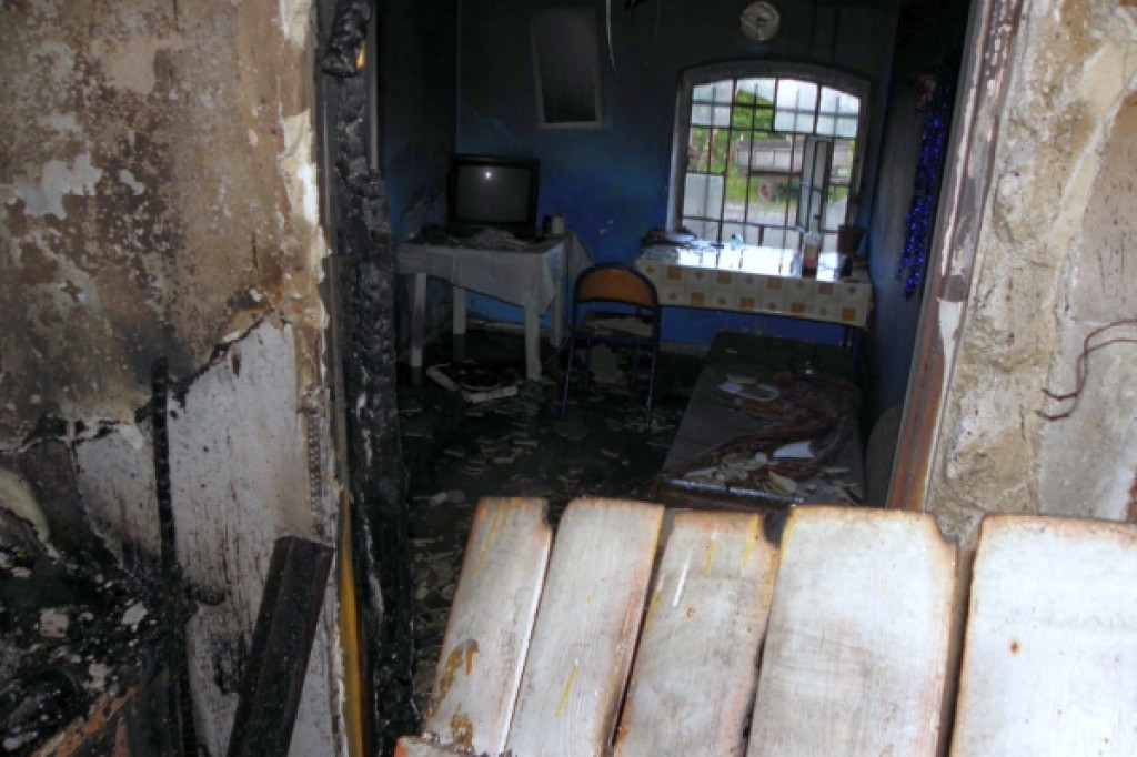 Pożar gorzelni w Grabiążu 31.05.2012