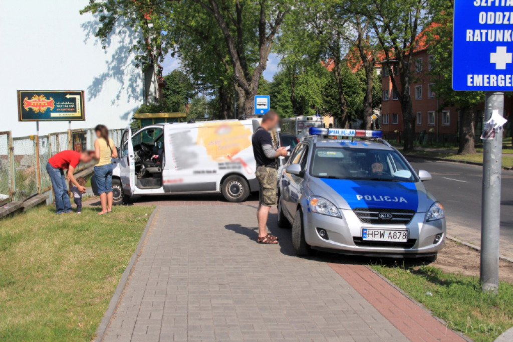 Kolizja przy szpitalu 15.06.2012