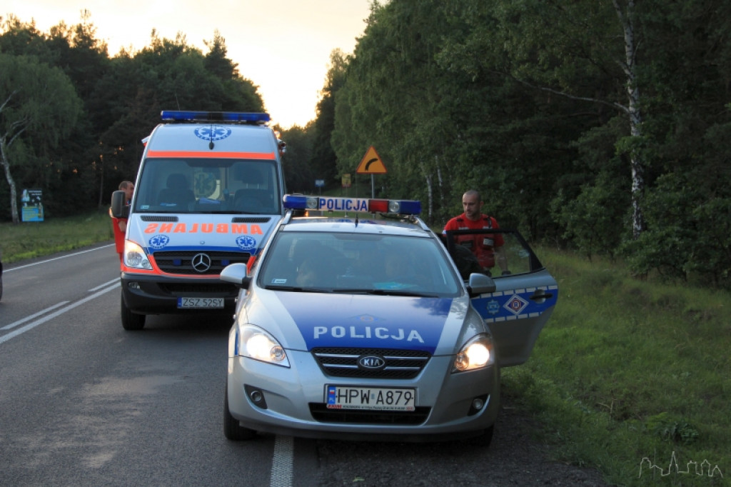 Dachowanie na 11 w kierunku Piły 28.06.2012