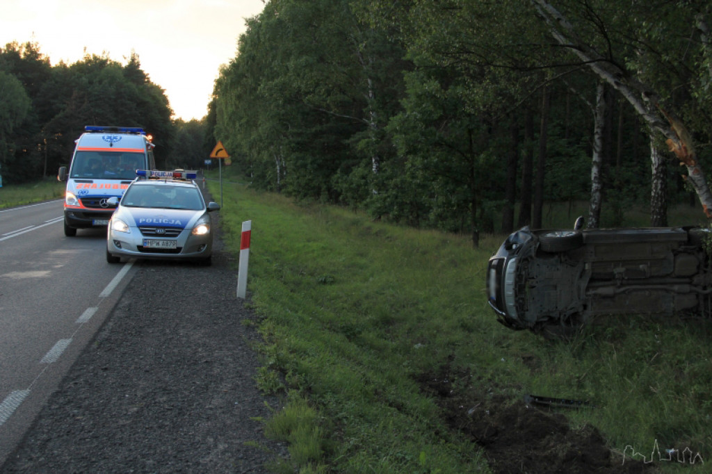 Dachowanie na 11 w kierunku Piły 28.06.2012