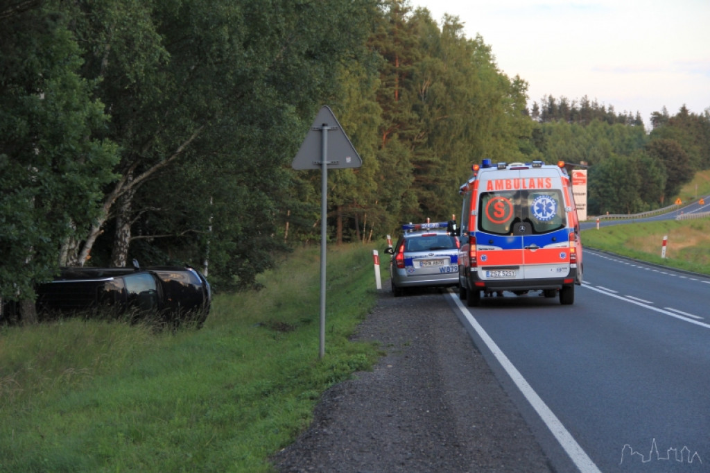 Dachowanie na 11 w kierunku Piły 28.06.2012