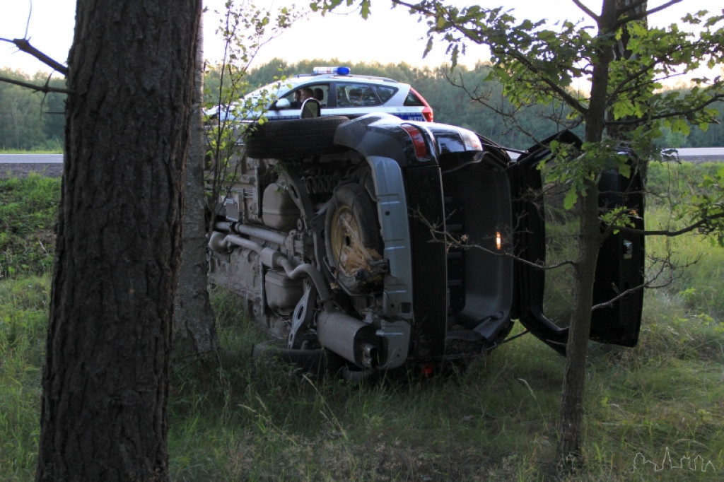 Dachowanie na 11 w kierunku Piły 28.06.2012