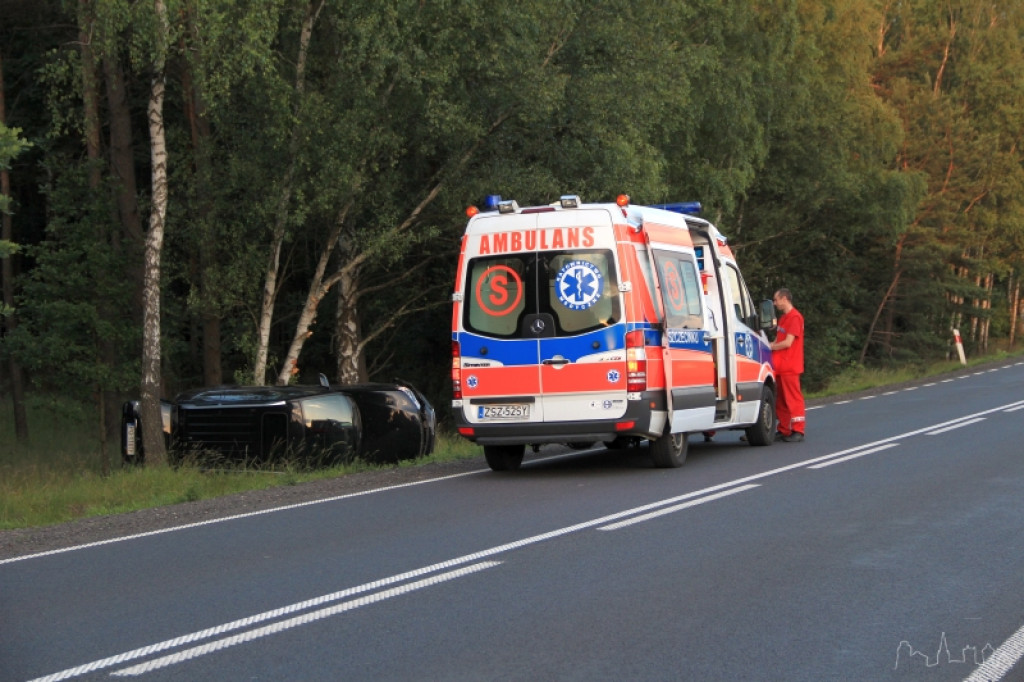 Dachowanie na 11 w kierunku Piły 28.06.2012