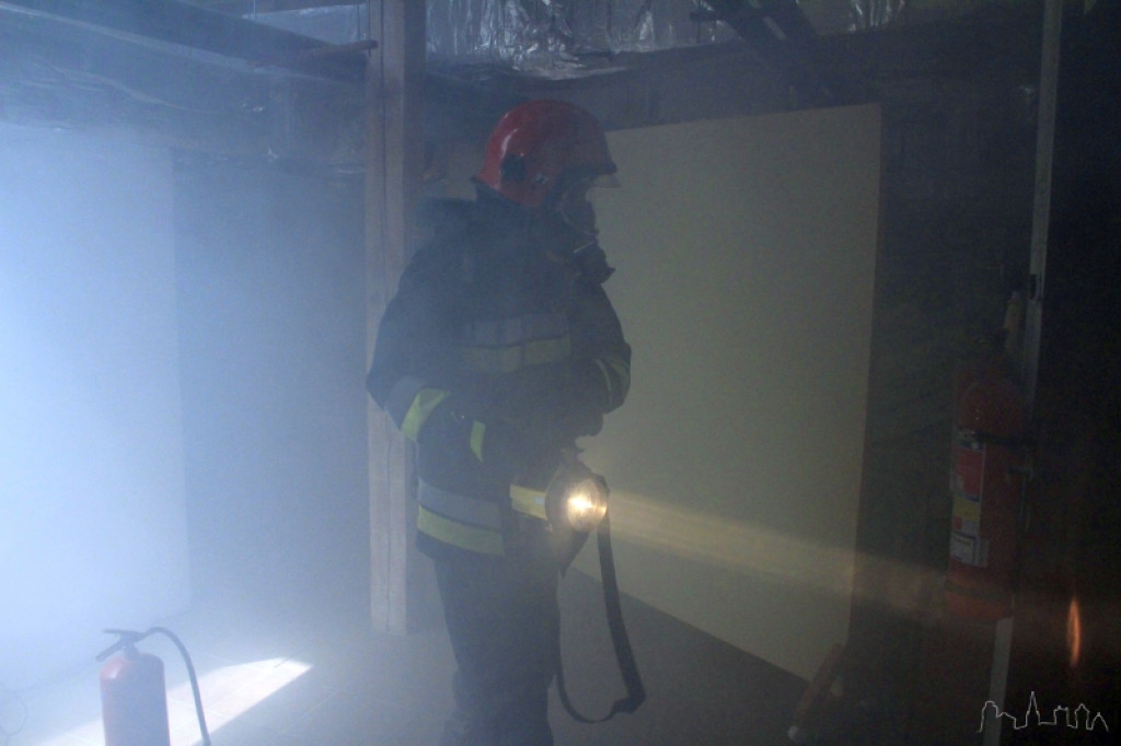 Ćwiczenia straży pożarnej w szczecineckim Szpitalu 29.06.2012