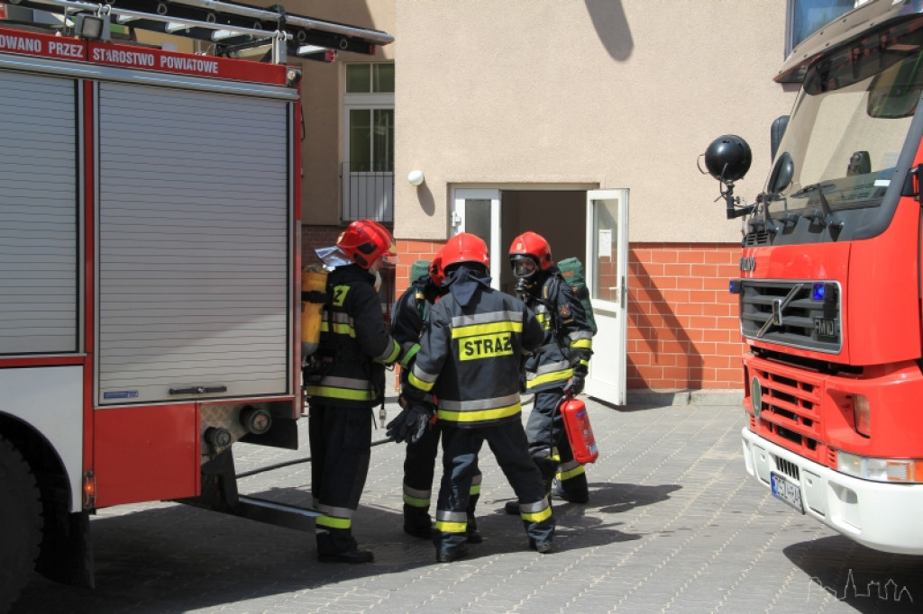 Ćwiczenia straży pożarnej w szczecineckim Szpitalu 29.06.2012