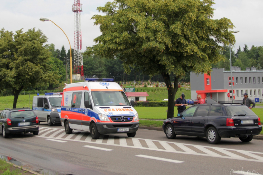 Potrącenie na Cieślaka 07.07.2012