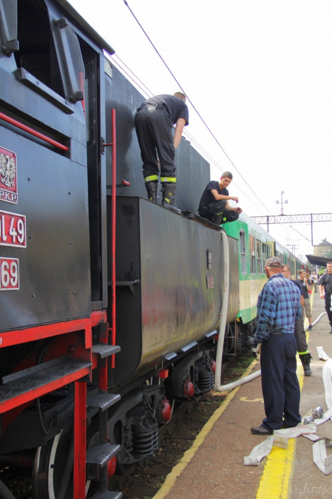 Zabytkowa lokomotywa OL49 ponownie w Szczecinku