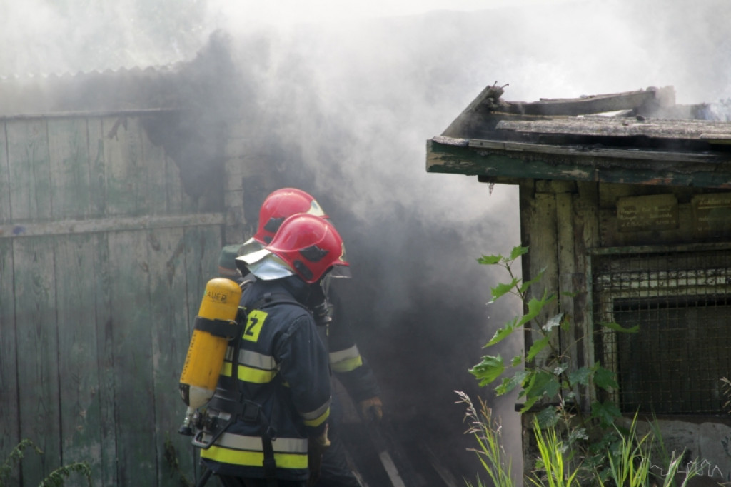 Pożar budynków ZGM 28-Lutego 10.08.2012