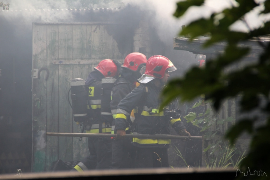 Pożar budynków ZGM 28-Lutego 10.08.2012