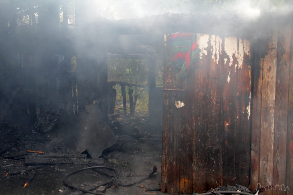 Pożar budynków ZGM 28-Lutego 10.08.2012