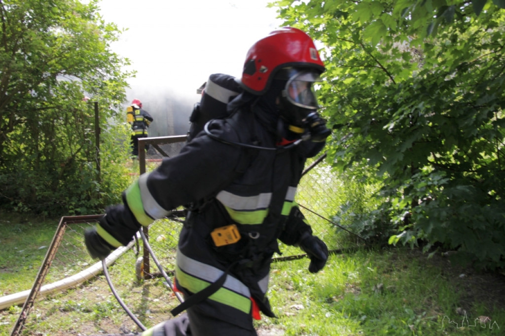 Pożar budynków ZGM 28-Lutego 10.08.2012