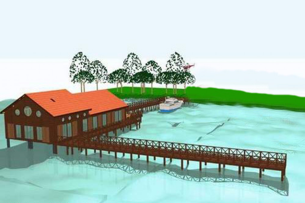 Prace przy byłej przystani LOK 11.07.2012