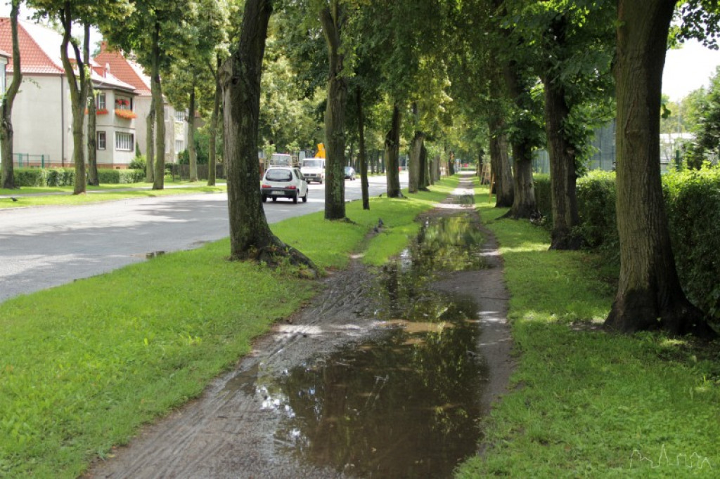 Przeprawa błotna przy Piłsudskiego