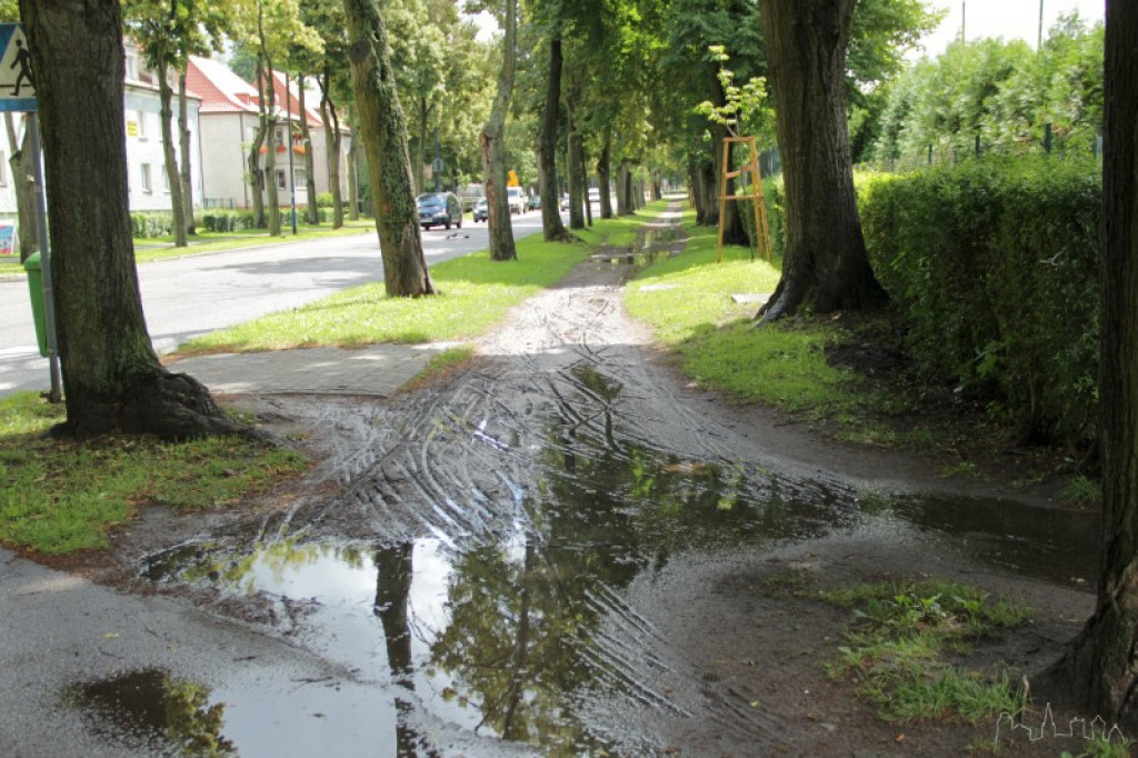 Przeprawa błotna przy Piłsudskiego