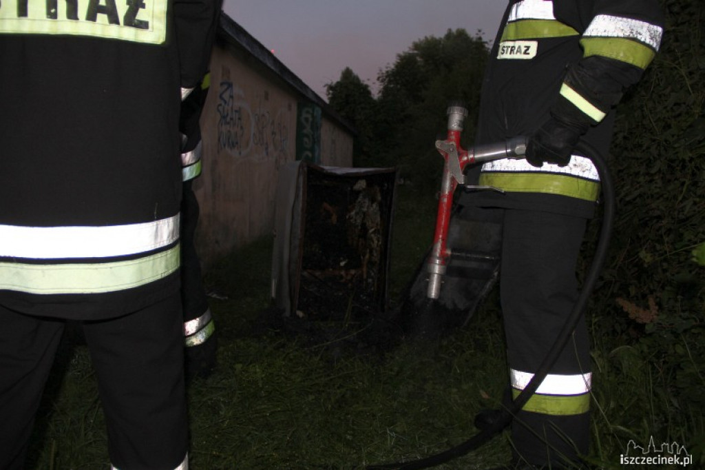 Przypalony garaż na Przemysłowej