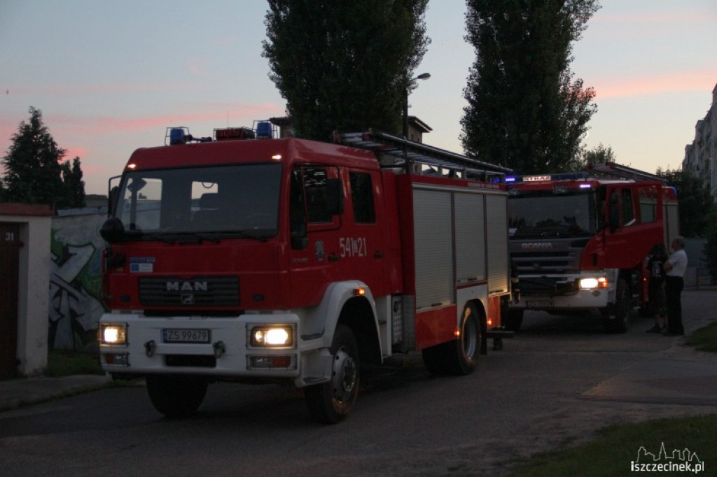 Przypalony garaż na Przemysłowej