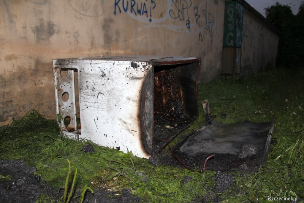 Przypalony garaż na Przemysłowej