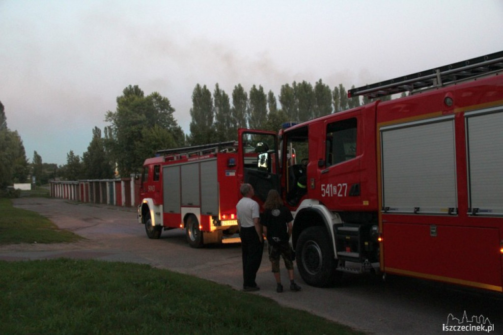 Przypalony garaż na Przemysłowej