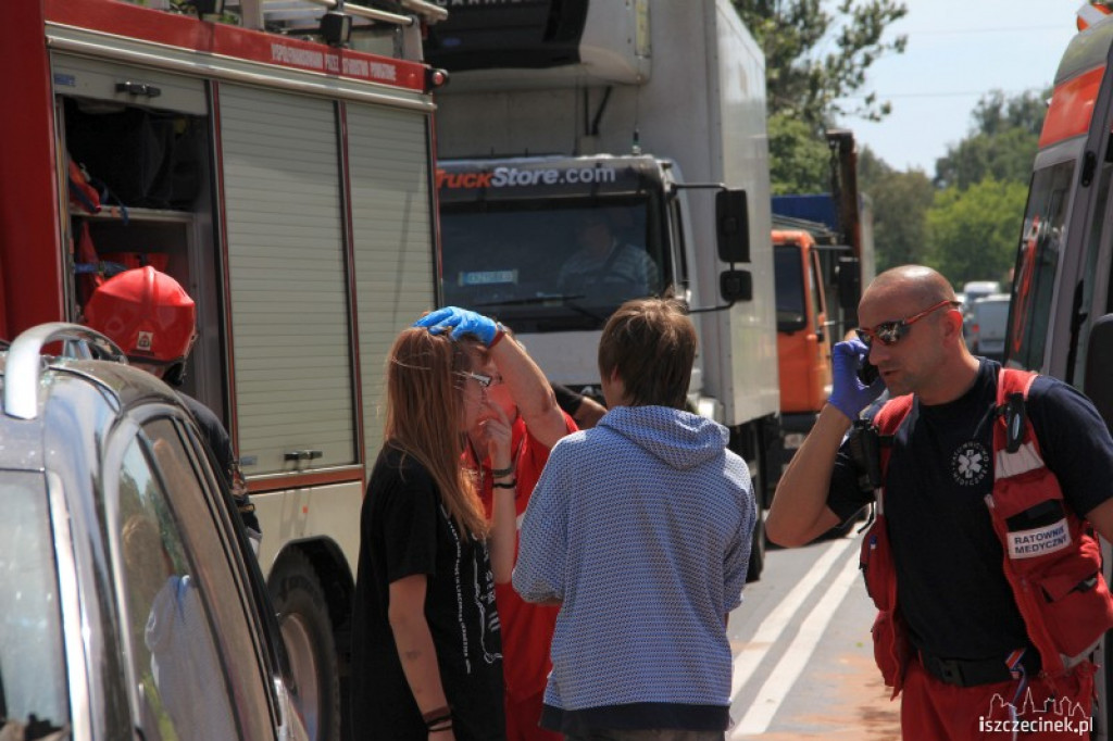 Groźny wypadek na DK 11 na wysokości Dalęcina 24.07.2012