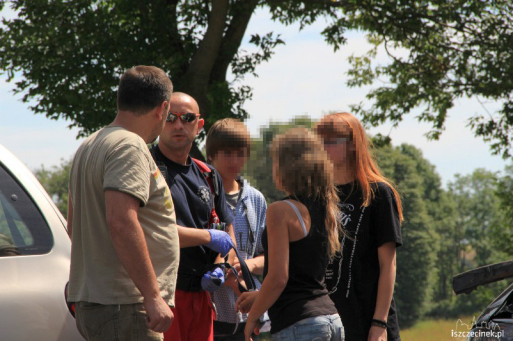 Groźny wypadek na DK 11 na wysokości Dalęcina 24.07.2012