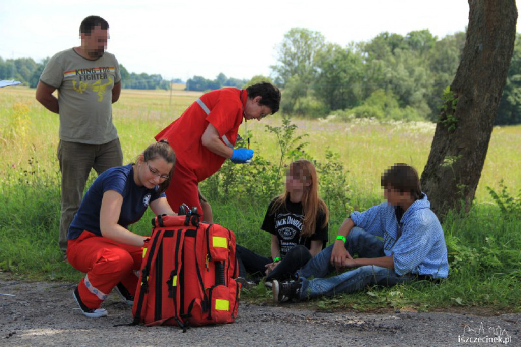 Groźny wypadek na DK 11 na wysokości Dalęcina 24.07.2012