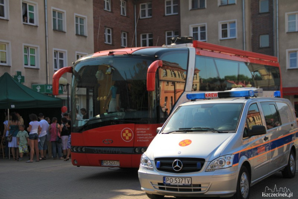 Szczecinek oddaje krew dla Kamili 26.07.2012