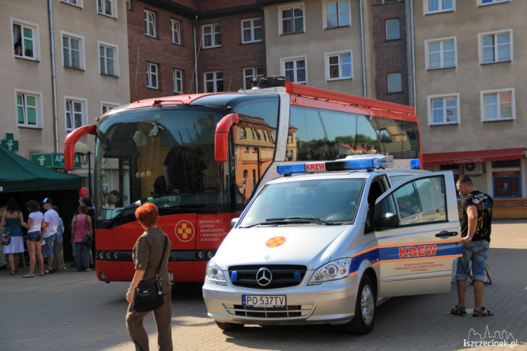 Szczecinek oddaje krew dla Kamili 26.07.2012