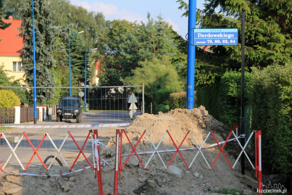 Utrudnienia na Derdowskiego 28.07.2012