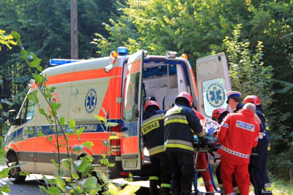 Wypadek koło Buczka 18:09.2012