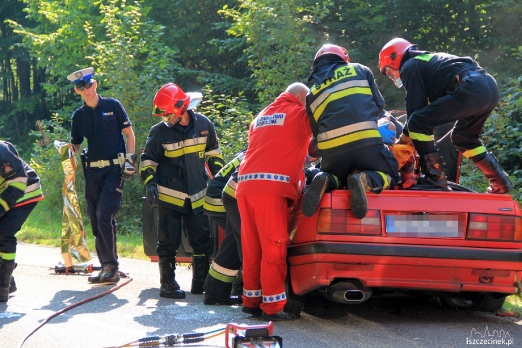 Wypadek koło Buczka 18:09.2012