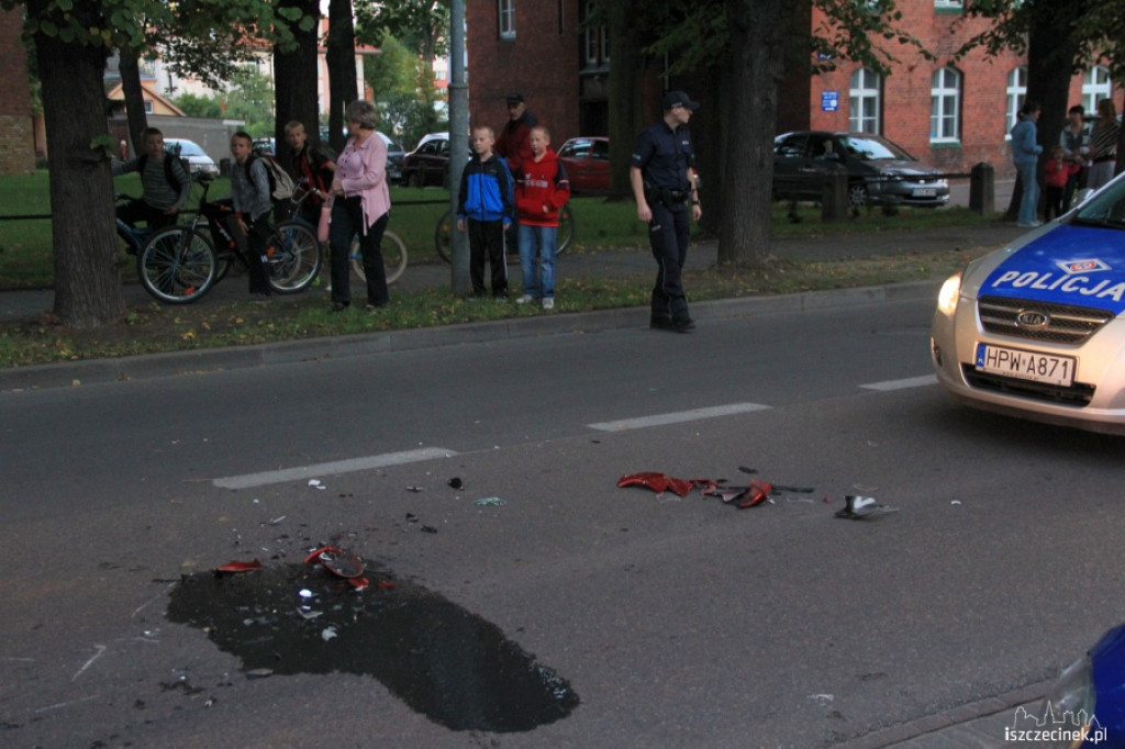 Wypadek z udziałem motocykla ul. 3-go Maja 19.09.2012