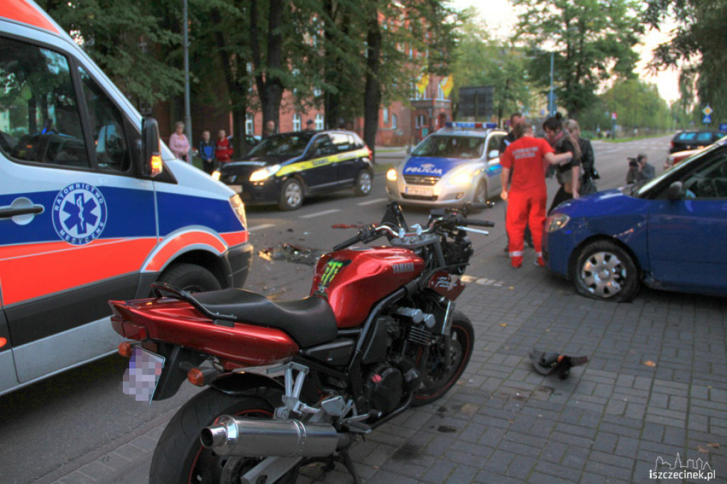 Wypadek z udziałem motocykla ul. 3-go Maja 19.09.2012
