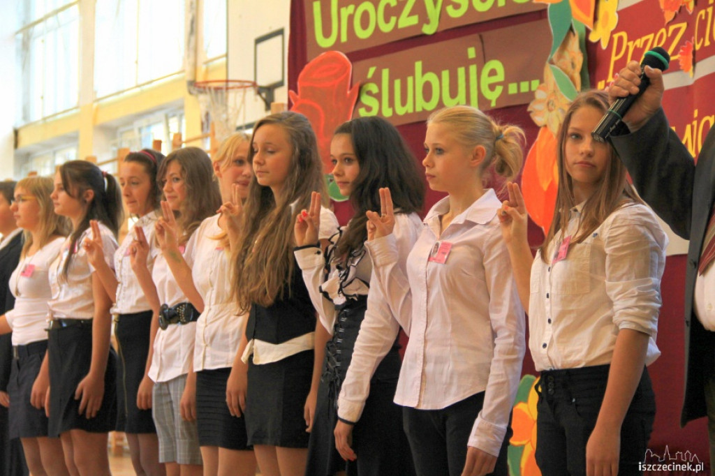 Uroczyste ślubowanie pierwszoklasistów w Gimnazjum nr 1 22.09.2012
