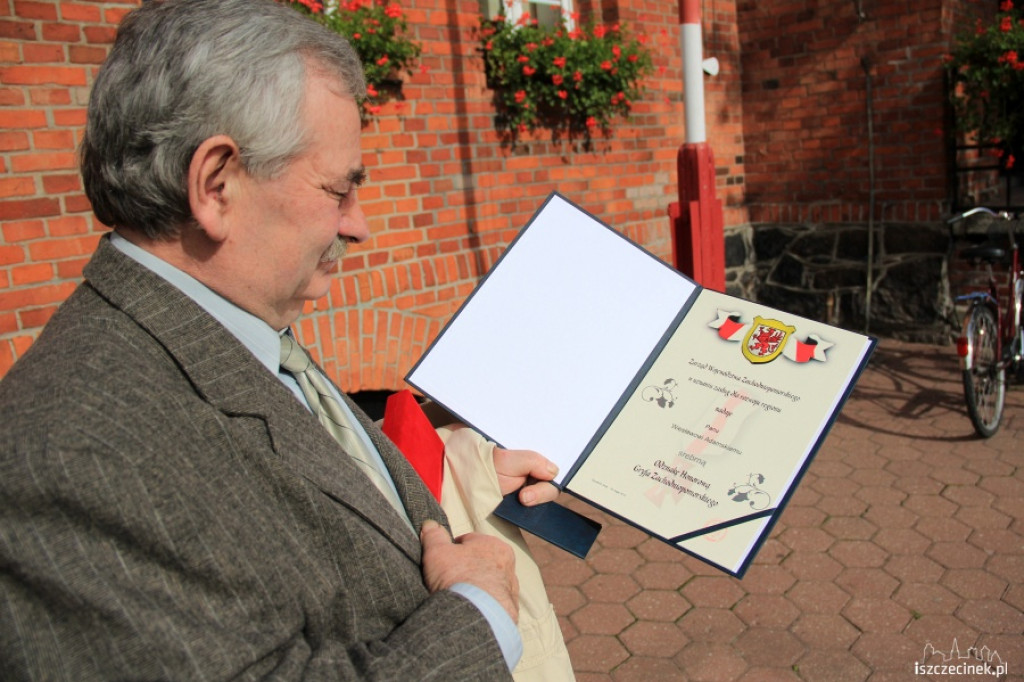 Odznaka Gryfa Zachodniopomorskiego dla Wiesława Adamskiego 24.09.2012