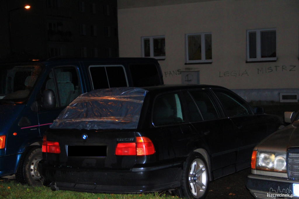 Powybijane szyby w samochodach 25.10.2012