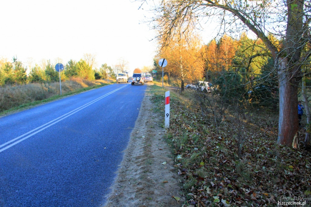 Dachowanie Audi koło Radacza 29.10.2012