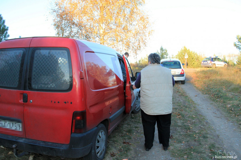 Dachowanie Audi koło Radacza 29.10.2012