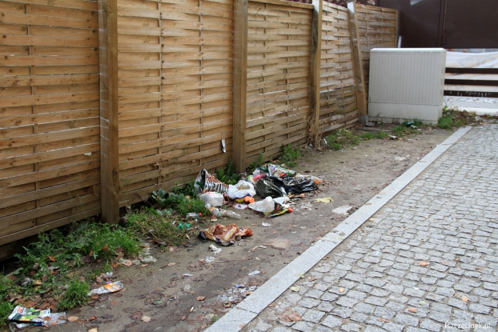 Śmietnisko w centrum miasta 07.11.2012