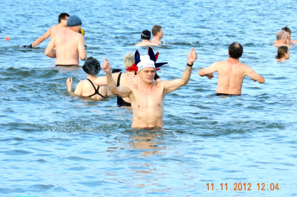Szczecineckie morsy w Bałtyku 11.11.2012