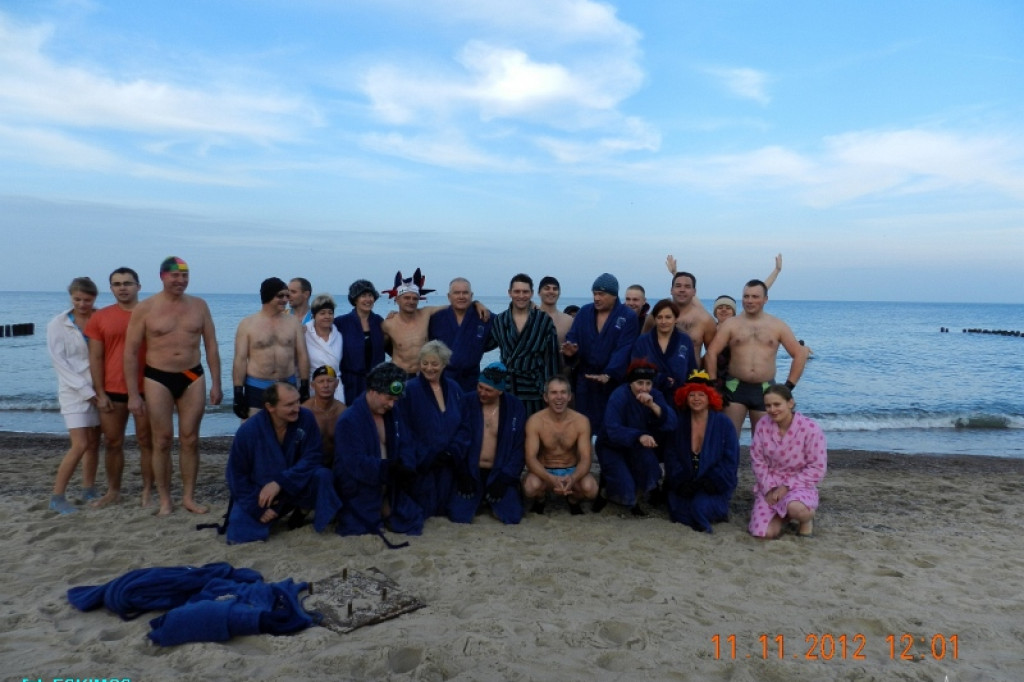 Szczecineckie morsy w Bałtyku 11.11.2012