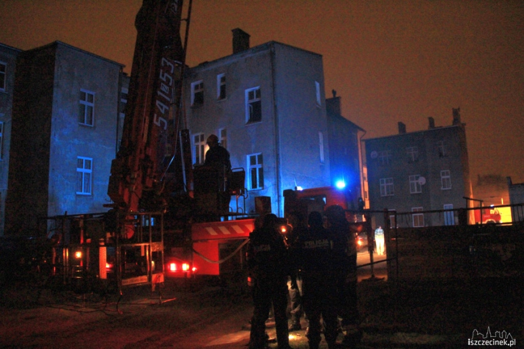 Pożar kamienicy przy ul. Wyszyńskiego 18.11.2012