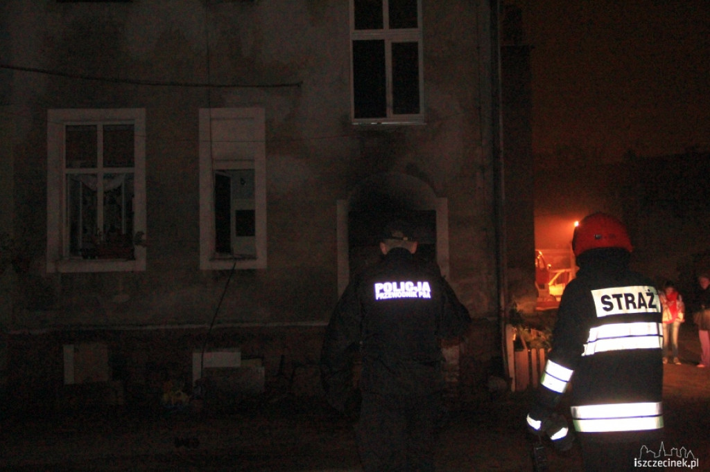 Pożar kamienicy przy ul. Wyszyńskiego 18.11.2012