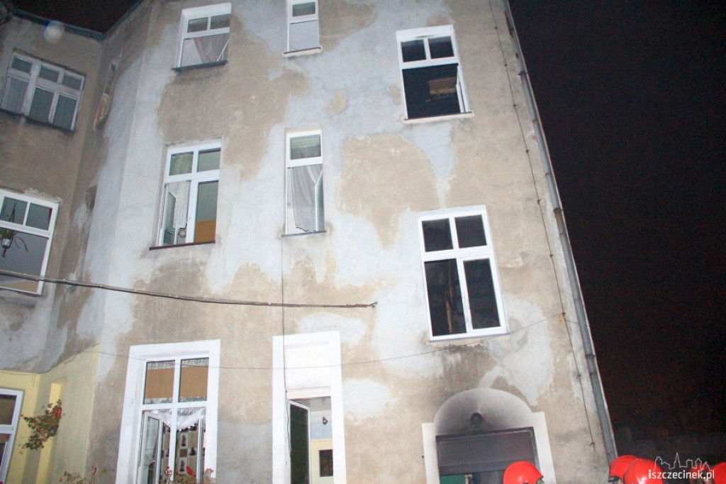 Pożar kamienicy przy ul. Wyszyńskiego 18.11.2012