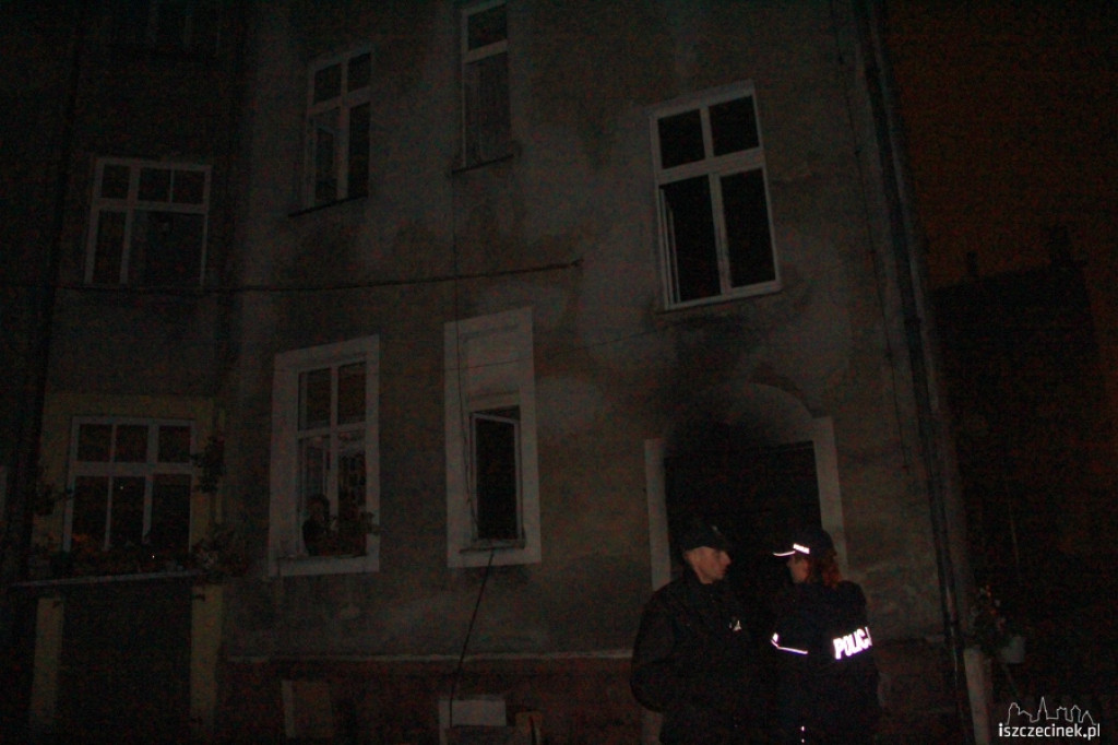 Pożar kamienicy przy ul. Wyszyńskiego 18.11.2012